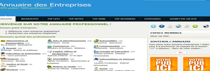 annuaire gratuit des professionnels